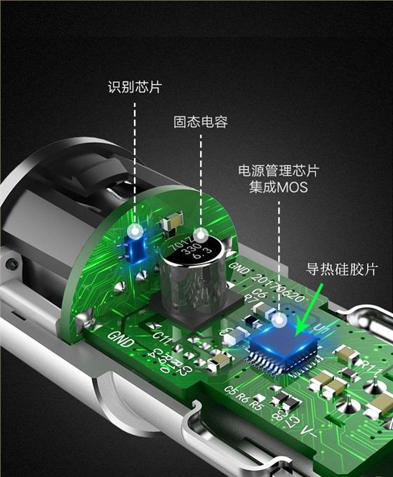 车载充电器散热